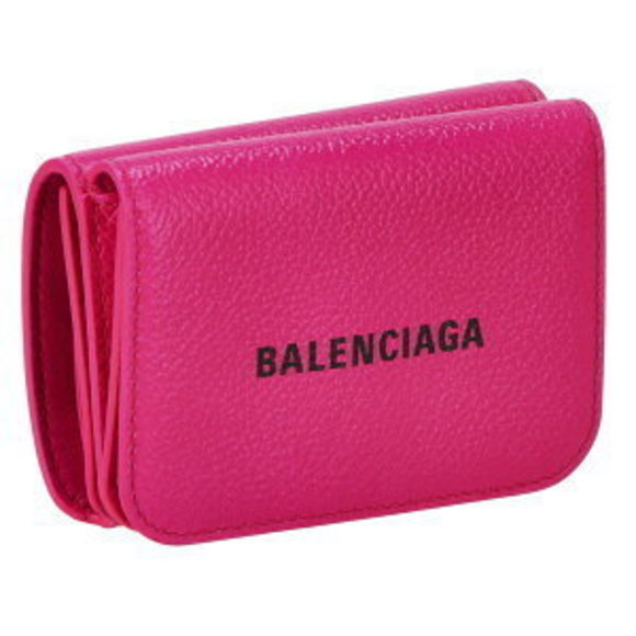 BALENCIAGA Cash Tri Wallet Pink - Picture 1 of 6
